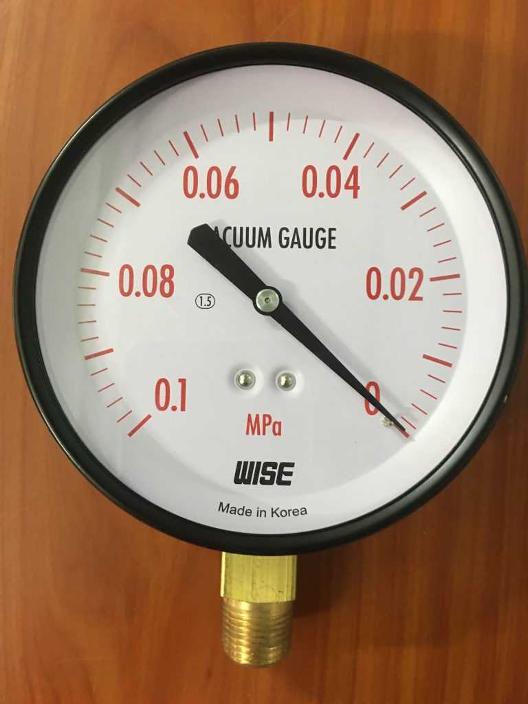 Đồng hồ hút ngược dải đo -0.1 Mpa -0 bar