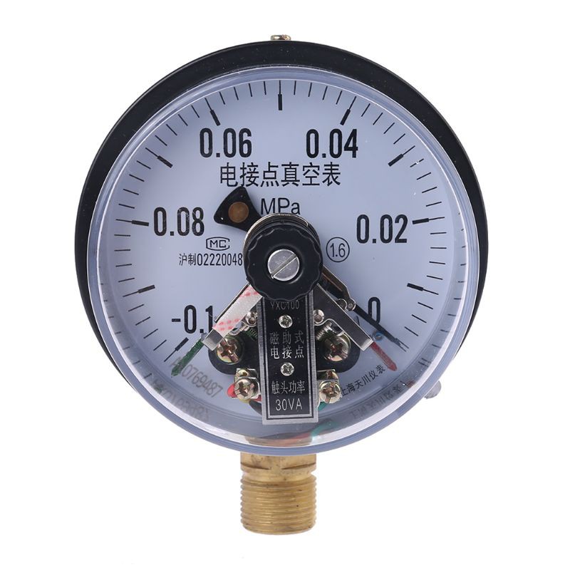 Đồng hồ áp suất 3 kim hút chân không -0.1MPA -0
