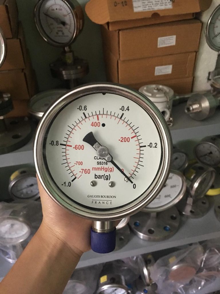 Đồng hồ đo áp suất âm 