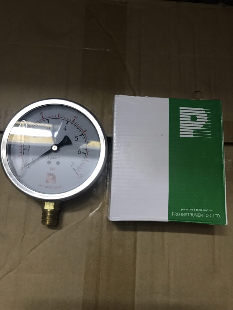 Đồng hồ áp lực Prointrument mặt 63mm 0-7kg/cm