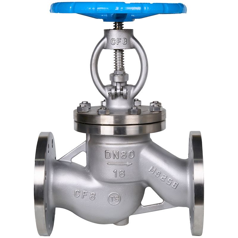 Van cầu hơi inox mặt bích DN80 J41W-16P