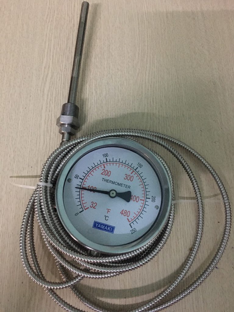 Đồng hồ đo nhiệt độ dây Yamaki 250oC