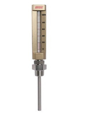 Đồng hồ đo nhiệt độ Wise Hàn Quốc kiểu thước thuỷ ngân lỏng , chân đứng 15A,