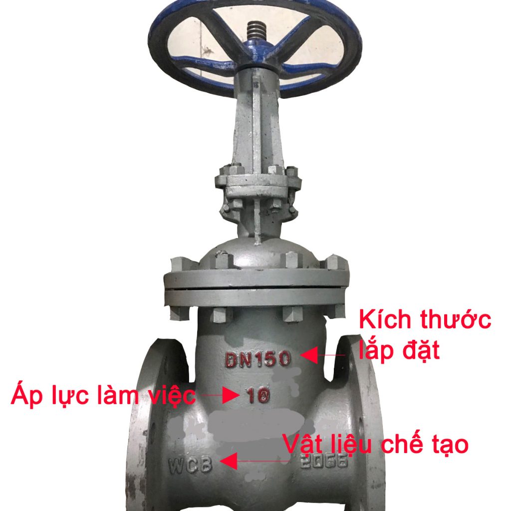 Thông số của van cổng thép WCB