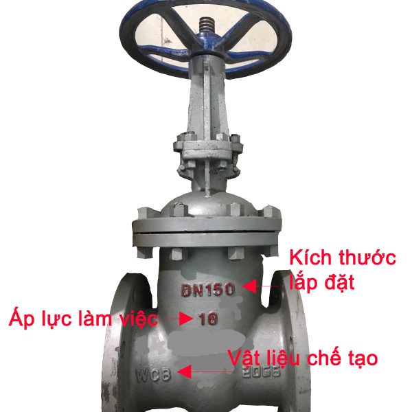 Thông số của van cổng thép WCB