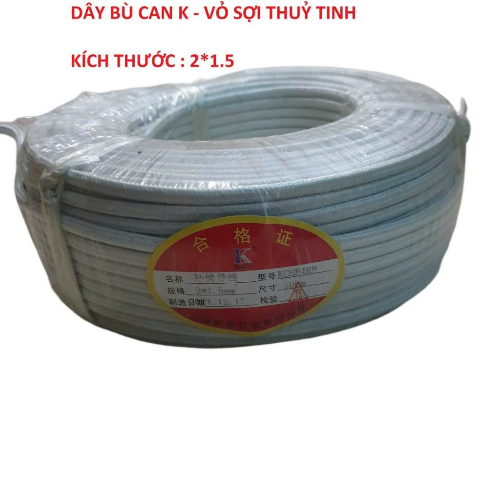 Dây bù can nhiệt K bọc sợi thủy tinh 