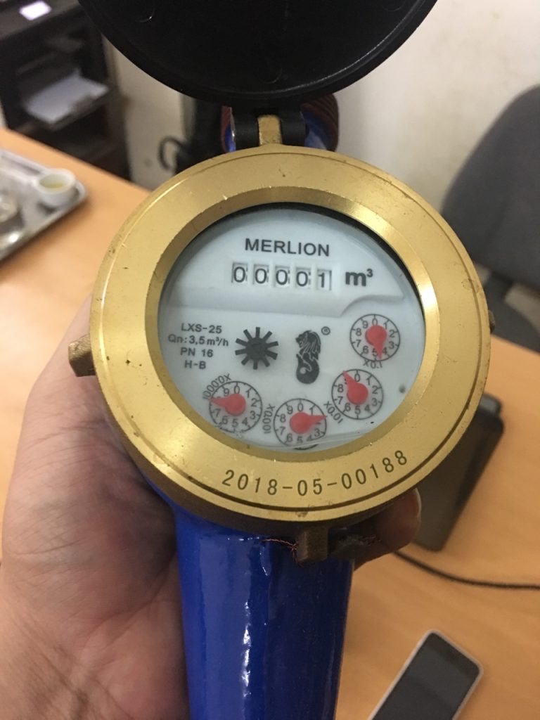 Đồng hồ nước Merlion lắp ren