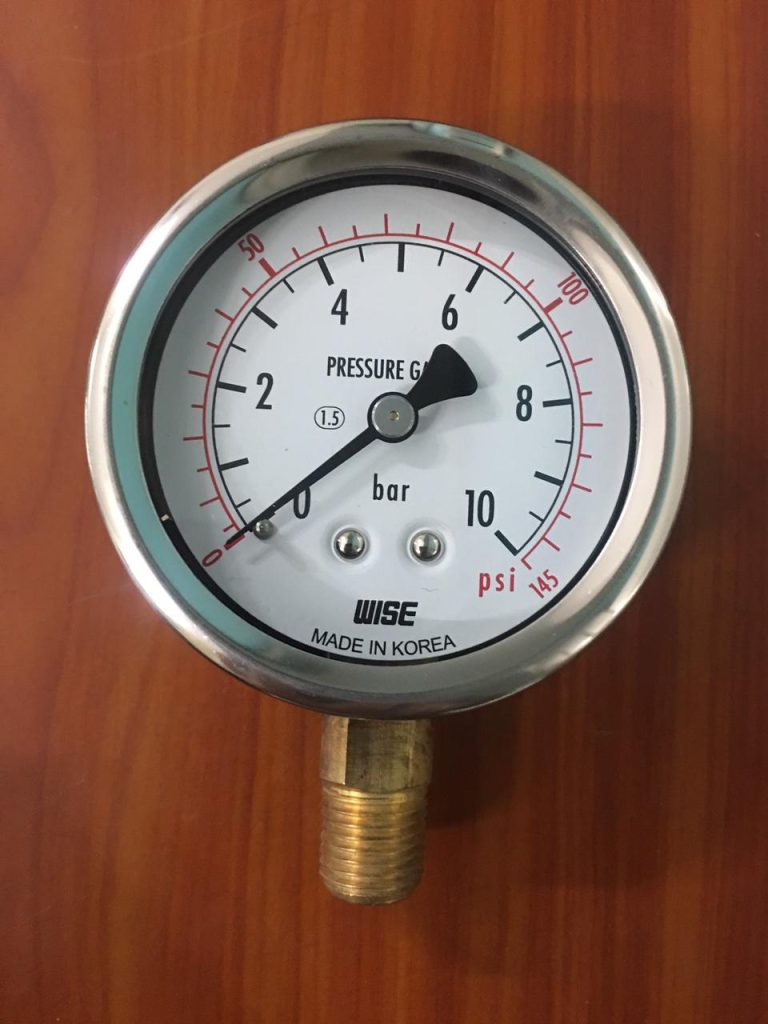 Đồng hồ đo áp suất Wise P254 0 -10 bar