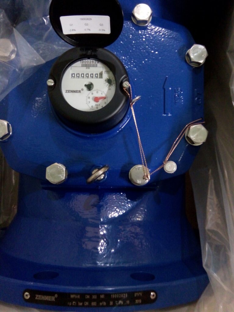 Đồng hồ nước lắp bích Zenner DN300 dùng cho nước thải
