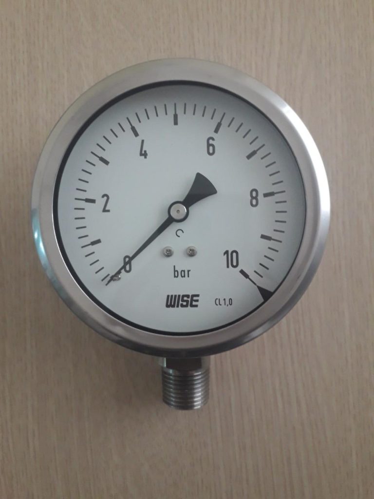 Đồng hồ đo áp suất wise P255 10 bar