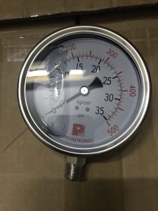 Đồng hồ áp suất mặt 100mm,35kg/cm2, 500 psi