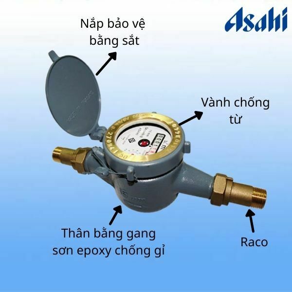 Thông số đồng hồ nước Asahi DN15