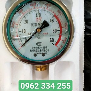 Đồng hồ áp suất dầu 60Mpa chân ren M20*1.5