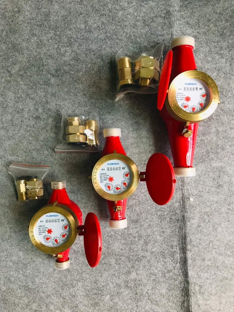 Đồng hồ nước nóng nối ren Flowtech Malaysia DN15 -Dn50