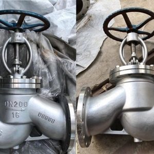 Van cầu chữ ngã inox mặt bích DN200 - phi 219mm
