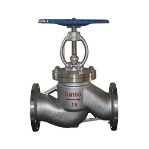 Van cầu chữ ngã inox mặt bích DN150 - phi 168mm