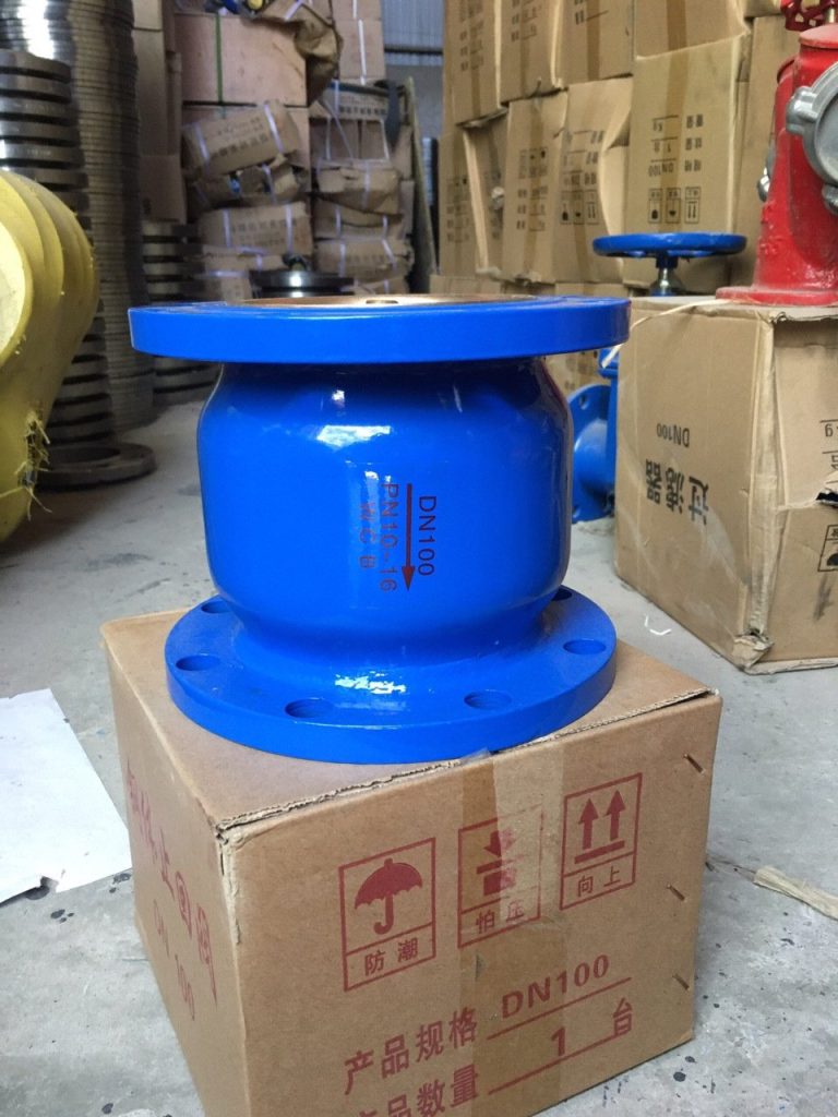 Van 1 chiều lò xo mặt bích TQ
