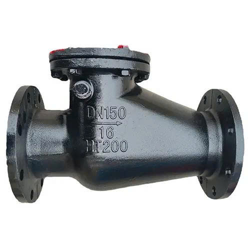 Van 1 chiều lá lật gang đen DN150 HT200