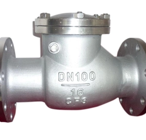Van 1 chiều lá lật mặt bích inox DN125